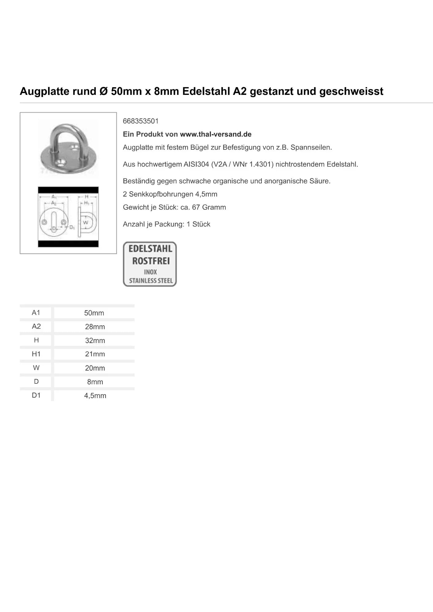 Augplatte - Wombagee Wiegenmanufaktur
