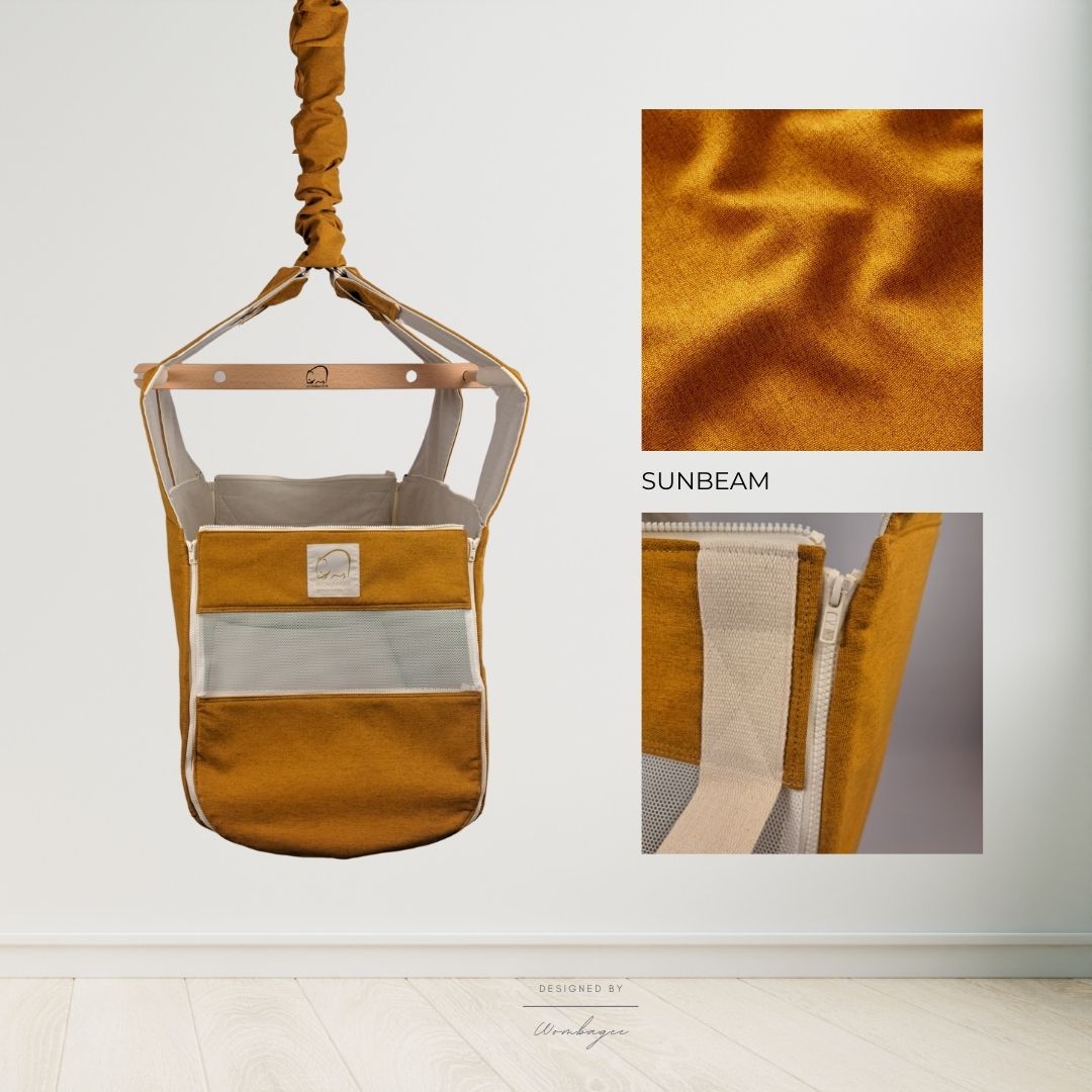 WOMBAGEE® Advanced CLASSIC Federwiege für Kinder bis 40kg in gelb