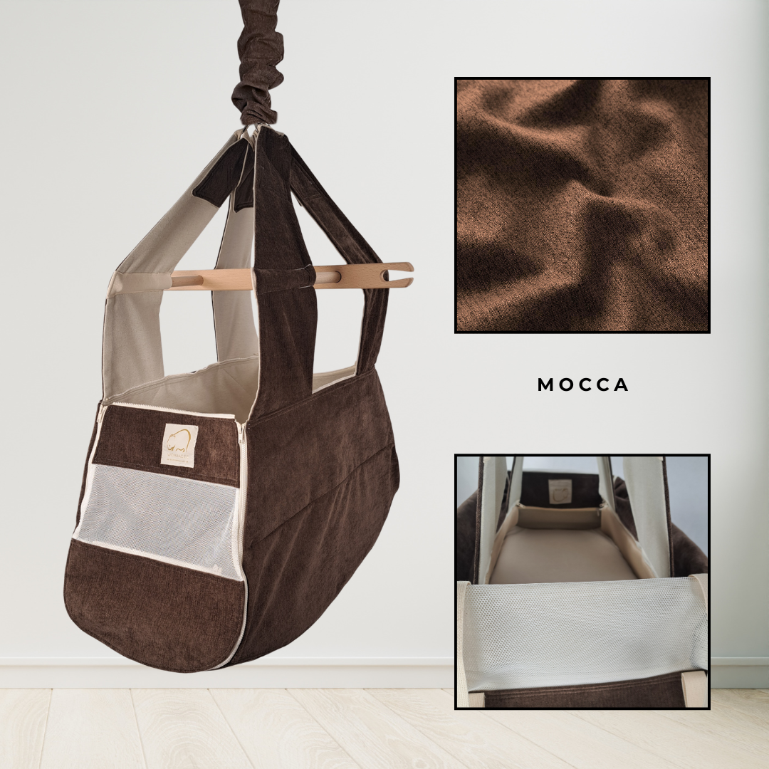 WOMBAGEE® Advanced Federwiege "MOCCA" - Wombagee Wiegenmanufaktur