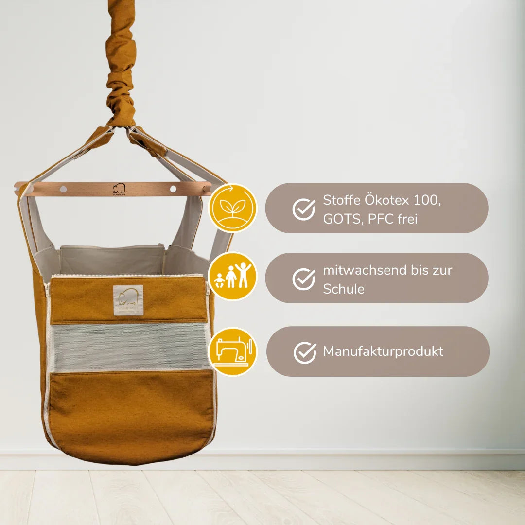 WOMBAGEE® Advanced Federwiege "SUNBEAM" - Wombagee Wiegenmanufaktur